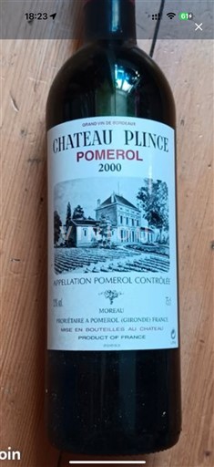 Bordeaux Pomerol Château Plince 2000
