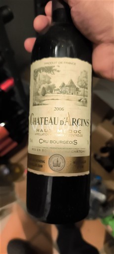 Bordeaux Haut-Médoc Cru Bourgeois Château Arcins 2006