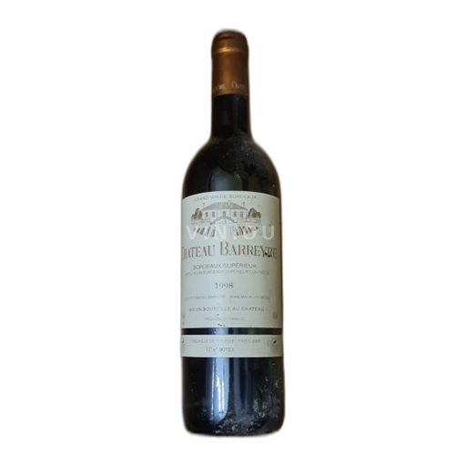 Bordeaux Bordeaux Supérieur Barreyres 1998