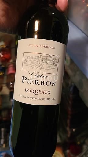 Bordeaux Château Pierron Icke årgångsbetecknad