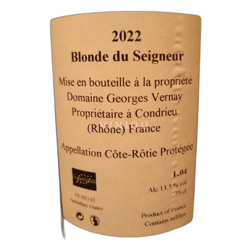 Údolí Rhôny Côte-rôtie Domaine Georges Vernay Blonde du Seigneur 2022