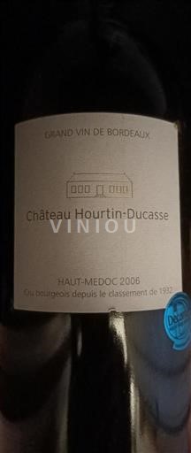 Bordeaux Haut-Médoc Château Hourtinducasse 2006