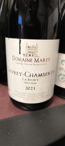 Bourgondië Gevrey-Chambertin Grand Cru Domaine Marey La Justice 2023