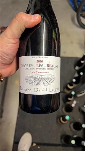 Borgoña Chorey-lès-Beaune Daniel Largeot Les Beaumonts 2020