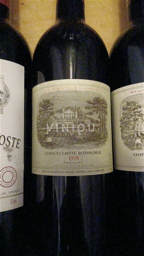Bordeaux Pauillac Grand Cru Château Lafite Rothschild 1998