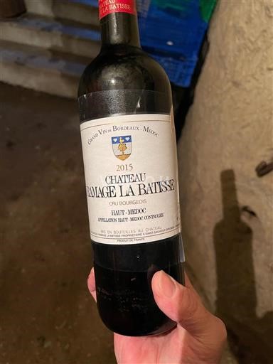 Burdeos Haut-Médoc Château Ramage La Batisse 2015