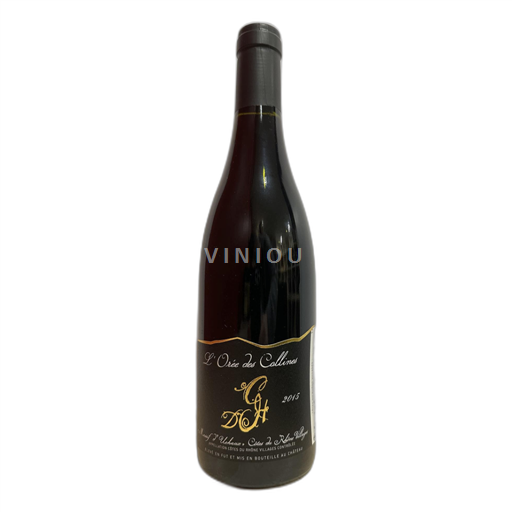 Vin Rouge sec L'Orée des Collines Château Hugues 2015 France Vallée du Rhône Côtes-du-rhône AOC