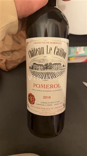 Bordeaux Pomerol Château Le Caillou 2016