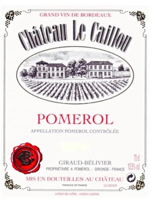 Bordeaux Pomerol Château Le Caillou 2016