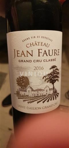 Bordeaux Saint-Émilion Grand Cru Grand Cru Château Jean Faure 2016