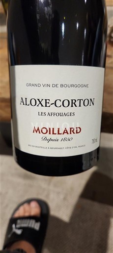Burgundy Aloxe-Corton Grand Cru Domaine Moillard Les Affouages 2023