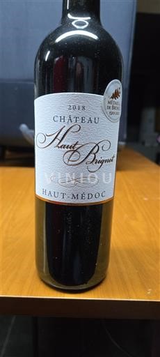 Bordeaux Haut-Médoc Château Hautbrignot 2018