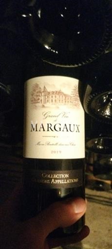 Vin Rouge sec Collection Grandes Appellations 2019 France Bordeaux Margaux AOC