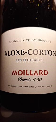 Bourgogne Aloxe-Corton Grand Cru Domaine Moillard Les Affouages Ikke årgangsbestemt