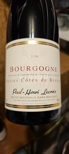 Burgundia Hautes Côtes de Beaune Grand Cru Paulhenri Lacroix 2020