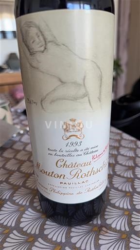 Bordeaux Pauillac Grand Cru Château Mouton Rothschild 1993