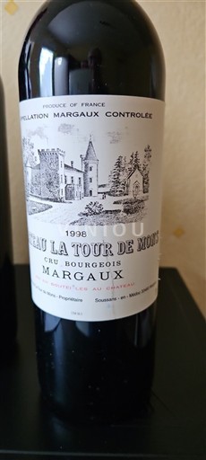 Burdeos Margaux Cru Bourgeois Château La Tour De Mons 1998