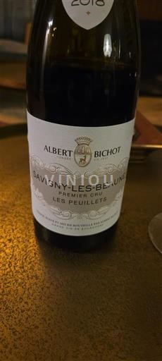 Bourgogne Savigny-lès-beaune Premier Cru Albert Bichot Les Peuillets 2018