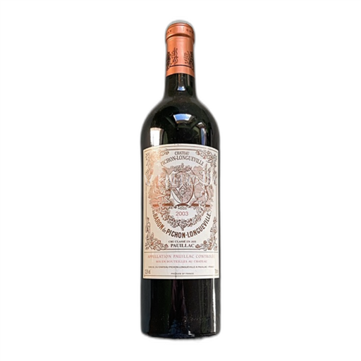 Bordeaux Pauillac Grand Cru Château Pichon Longueville Baron de Pichon-Longueville 2003