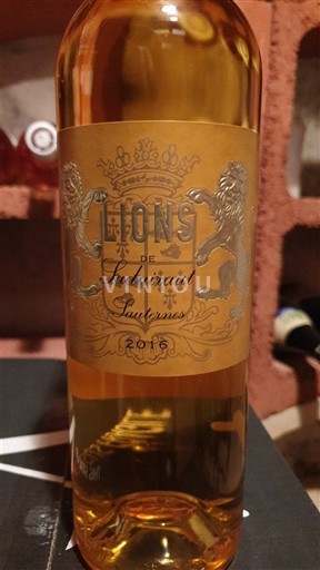 Bordeaux Sauternes Château Suduiraut Lions de Suduiraut 2016