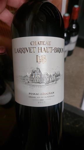 Bordeaux Pessac-Léognan Château Larrivet Haut Brion 2017
