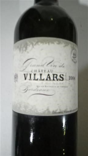 Bordeaux Fronsac Château Villars 2004