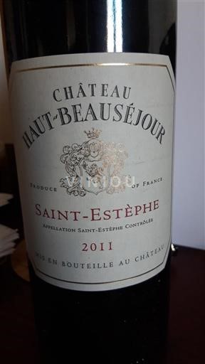 Bordeaux Saint-Estèphe Château Hautbeauséjour 2011