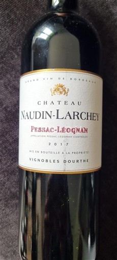Bordeaux Pessac-Léognan Naudinlarchey 2017