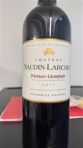 Bordeaux Pessac-Léognan Naudinlarchey 2017