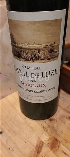 Bordéus Margaux Château Paveil de Luze 2020