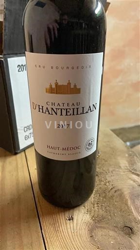 Bordéus Haut-Médoc Cru Bourgeois Château Hanteillan 2017