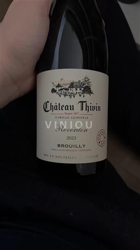 Beaujolais Brouilly Château Thivin Reverdon 2023