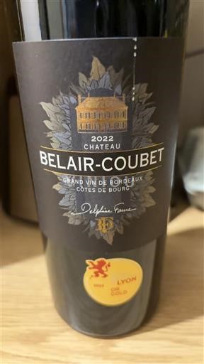 Bordeaux Côtes-de-bourg Château Belair Coubet 2022