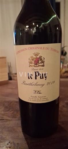 Bordeaux Côtes-de-Bordeaux Le Puy Barthélemy 2019