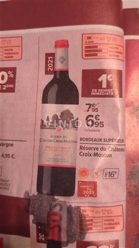 Bordeaux Bordeaux Supérieur Château Croixmouton Réserve 2021