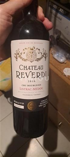 Bordeaux Listrac-Médoc Cru Bourgeois Supérieur Château Reverdi 2016