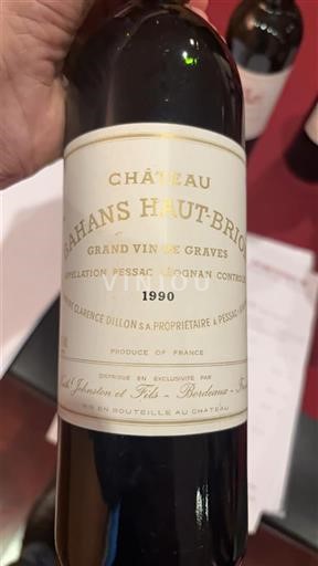 Bordeaux Pessac-Léognan Bahans Hautbrion 1990