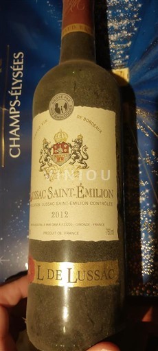 Bordeaux Lussac-saint-émilion L De Lussac 2012