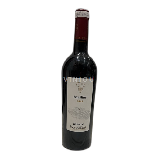 Bordeaux Pauillac Baron Philippe De Rothschild Réserve Mouton Cadet 2018