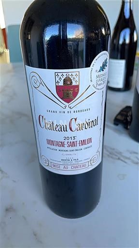Bordeaux Montagne-saint-émilion Château Cardinal 2015