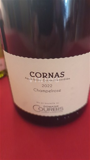 Údolí Rhôny Cornas Domaine Courbis Champelrose 2022