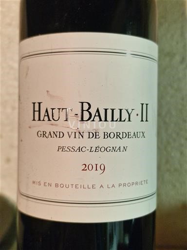 Bordeaux Pessac-Léognan Château Hautbailly Haut Bailly II 2019