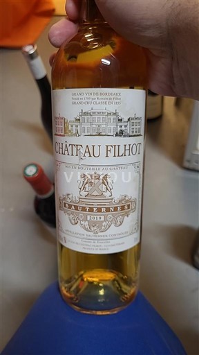 Bordeaux Sauternes Grand Cru Château Filhot 2019