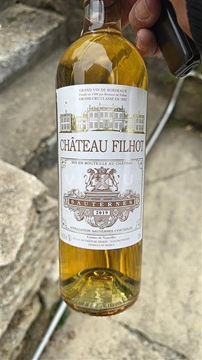 Bordeaux Sauternes Grand Cru Château Filhot 2019