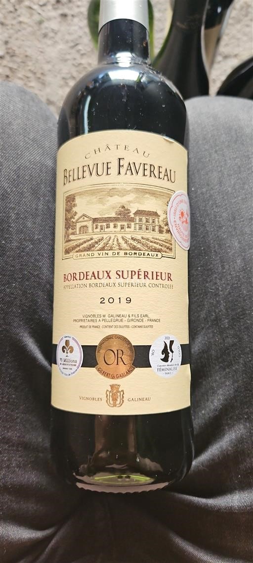 Bordéus Bordeaux Superior Château Bellevue Favereau 2019