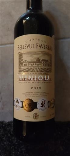 Bordeaux Bordeaux Supérieur Château Bellevue Favereau 2019