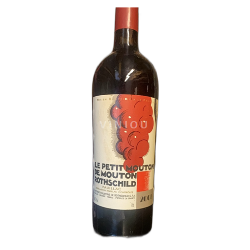 Bordeaux Pauillac Château Mouton Rothschild Le Petit Mouton de Mouton Rothschild 2001