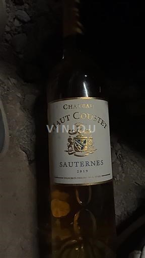 Bordeaux Sauternes Château Haut Coustet 2019