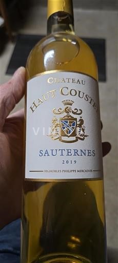 Bordeaux Sauternes Château Haut Coustet 2019