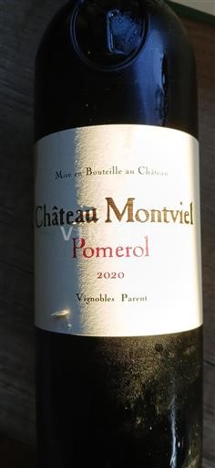 Bordeaux Pomerol Château Montviel 2020